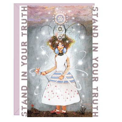 Greeting Card - Atomic Girl